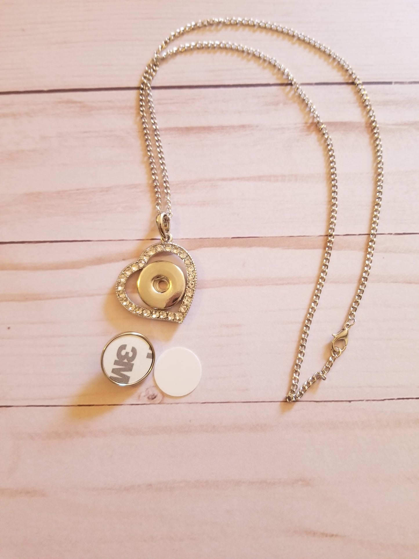 Heart with diamond Necklace