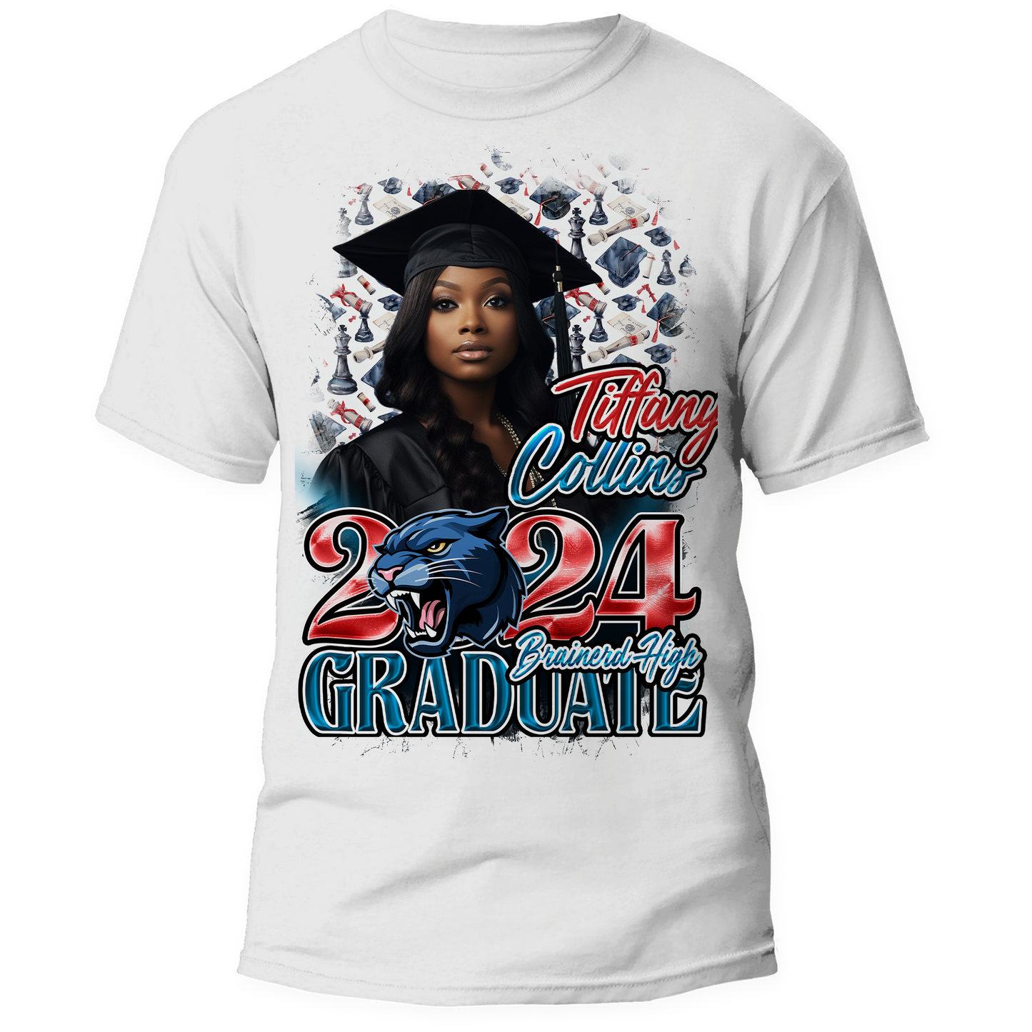 Graduation 2024 Senior Custom Photo Shirt